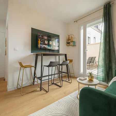 101 Chanzy - T1 Art Deco -terrasse - Gare - Centre Apartment *