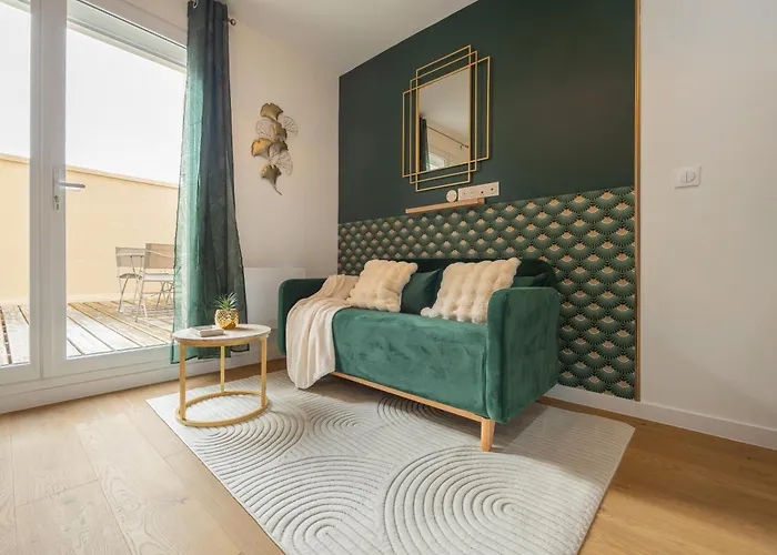 101 Chanzy - T1 Art Deco -terrasse - Gare - Centre Apartment