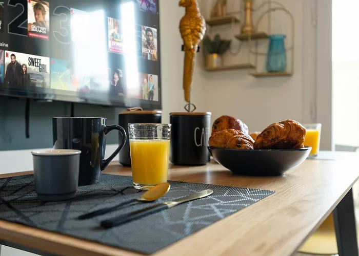 Apartment 101 Chanzy - T1 Art Deco -terrasse - Gare - Centre Le Mans