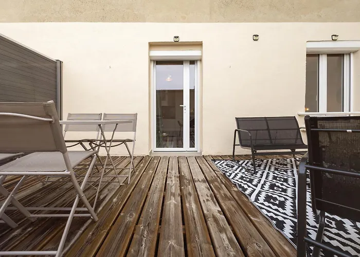 101 Chanzy - T1 Art Deco -terrasse - Gare - Centre Le Mans